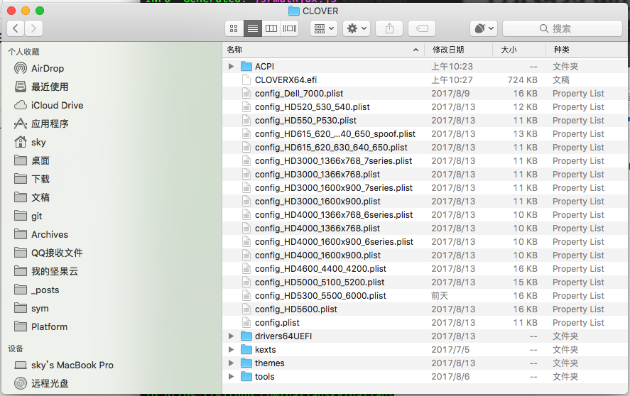 clover config